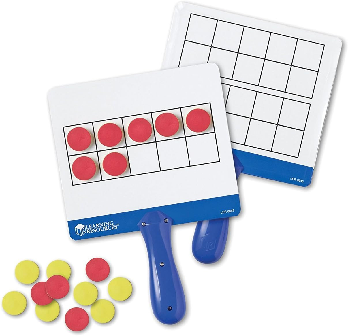 Magnetic Ten-Frame Boards Set of 4 w/ 100 Counters – Math Manipulatives for Kids