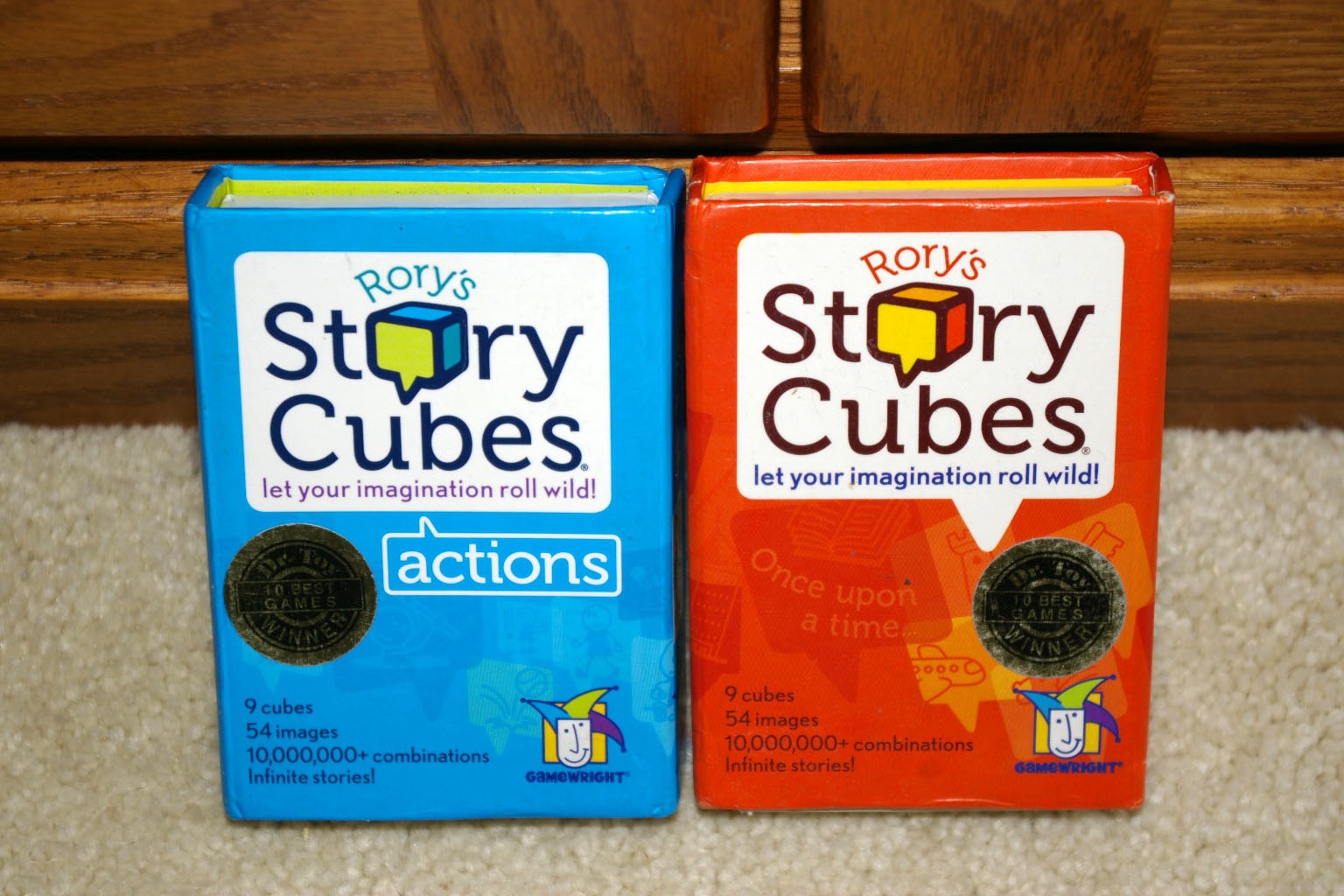 Gamewright Rory’s Story Cubes Creative Story Generator Lot Original/Action Dice
