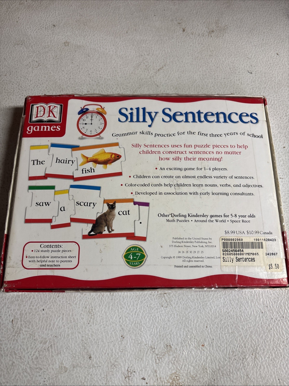 DK Games Silly Sentences Educational Game for Children