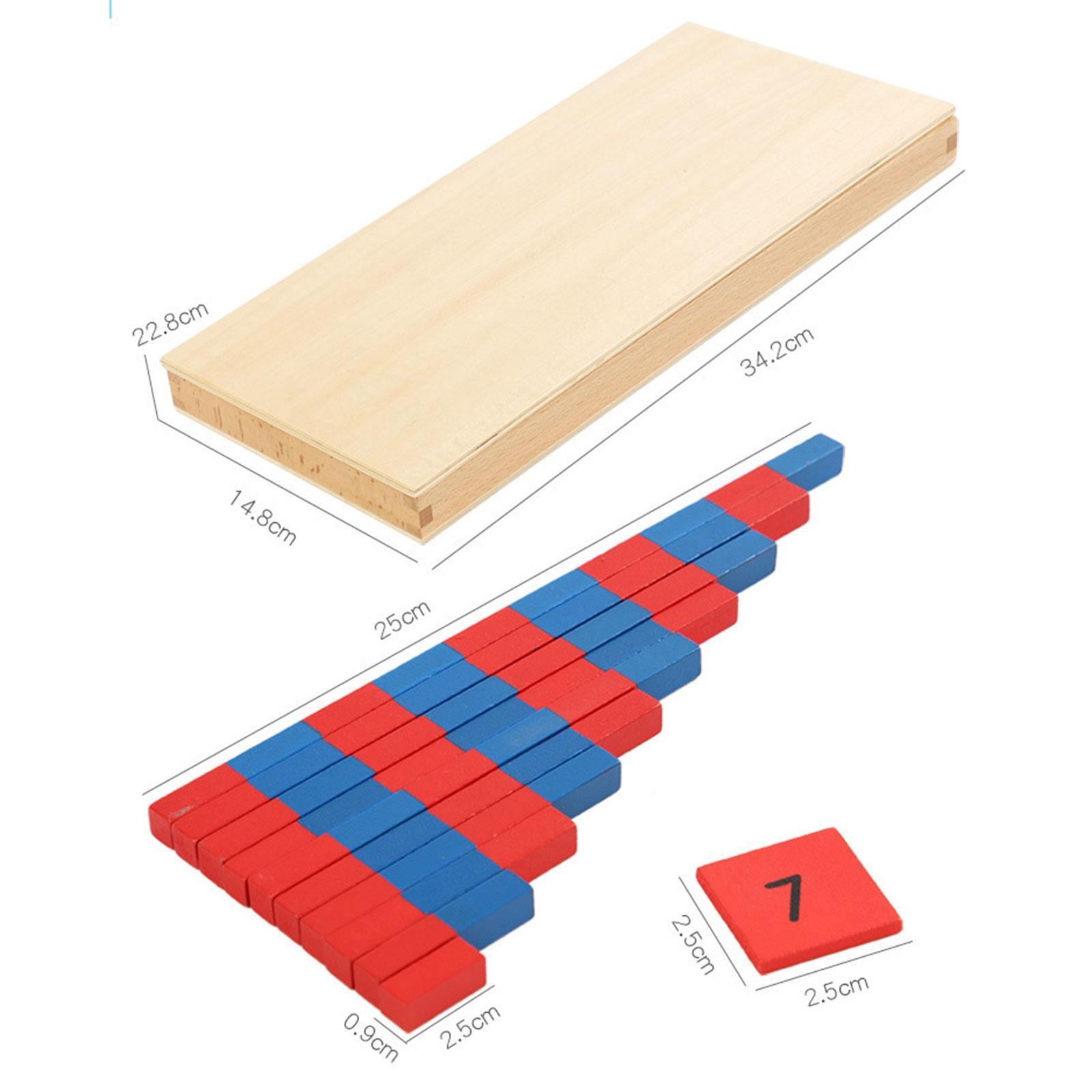 Numerical Rods Count from 1 to 10 for Daycare Activities