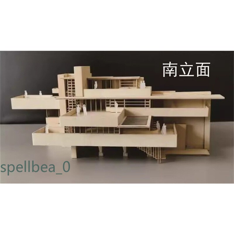 1:75 1:100 Villa 3D Wooden DIY Building Model Kits Assembly Kits Set Toys Gift