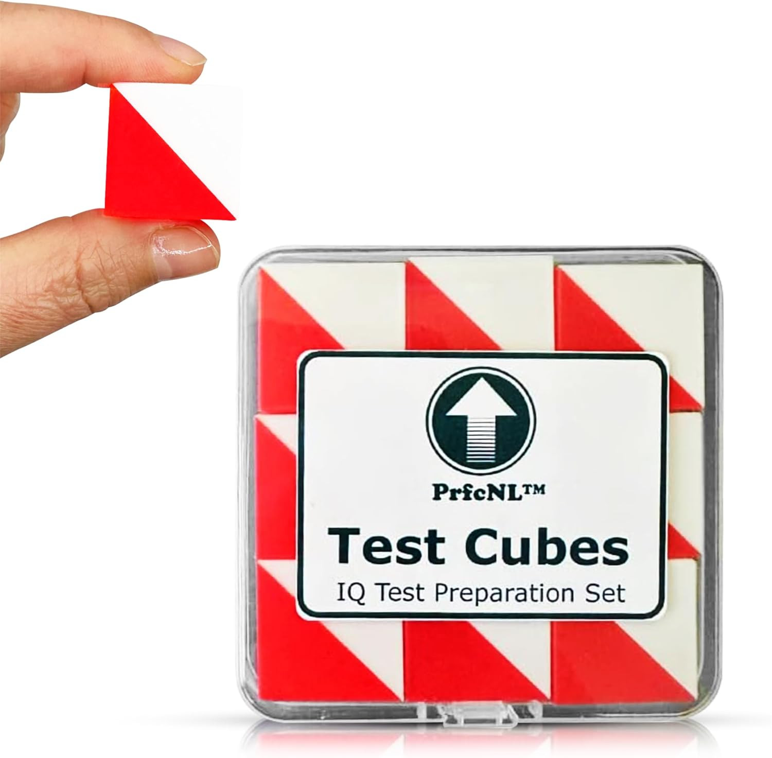 Prfcnl IQ Test Cubes Red White 9 Kohs Practice for Block Design WPPSI WAIS IV V