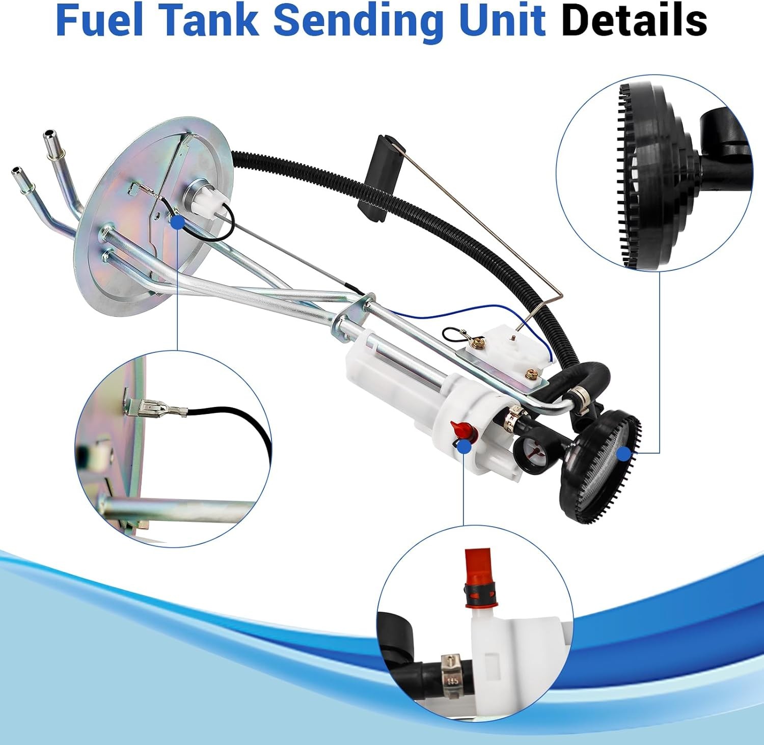 F81Z9275AJ Fuel Tank Sending Unit Compatible with Ford F250 F350 Super Duty 1999