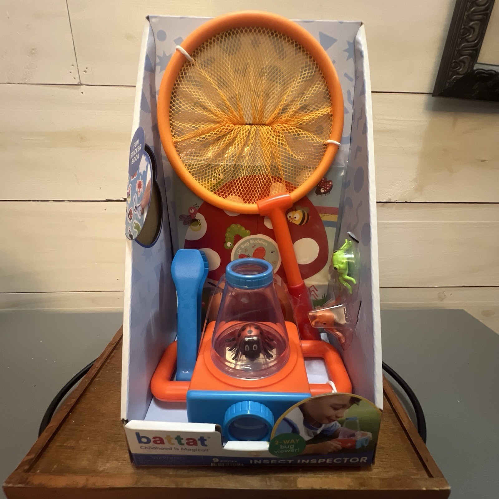 BATTAR Insect inspector Preschool Age- Includes 3Bugs Net Tongs & Inspector-GIFT