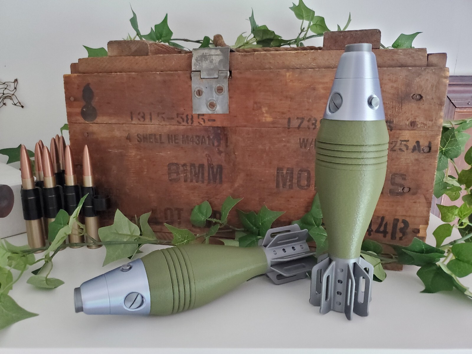 DUMMY M49 WW2 Era 60mm Mortar – Fake Prop Costume Cosplay Toy Plastic Replica