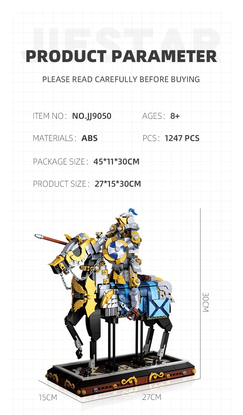 Medieval Knight Model Building Block Set