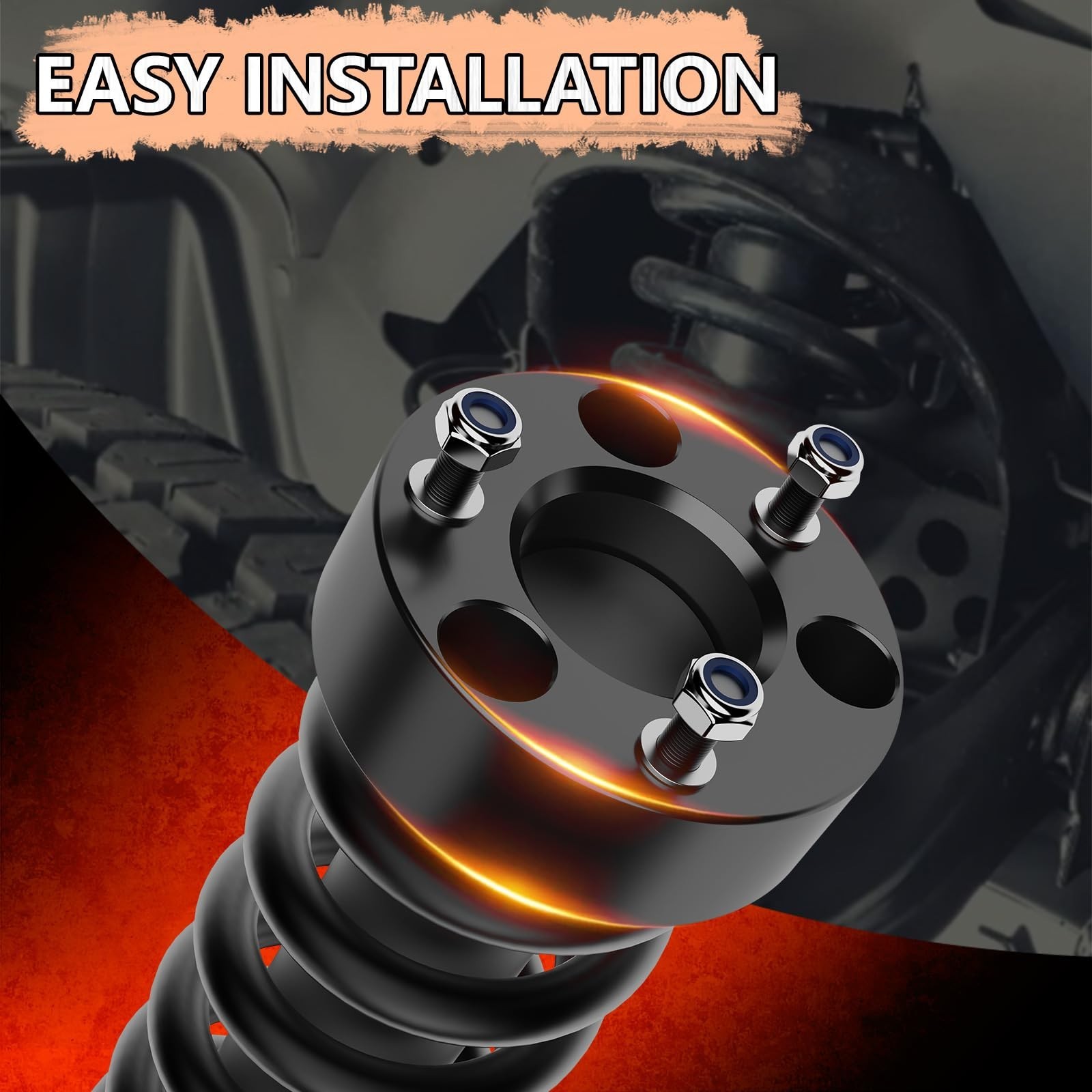 2.5″ Ram 1500 Leveling Lift Kit, 2.5in Front Suspension Lift Kit Forged Strut…