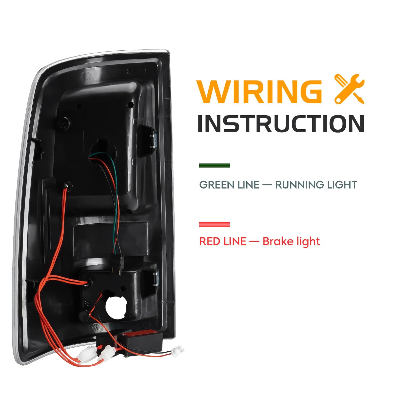 Smoke LED Taillights Dodge Ram 1500-3500 2009-2018 3Pcs