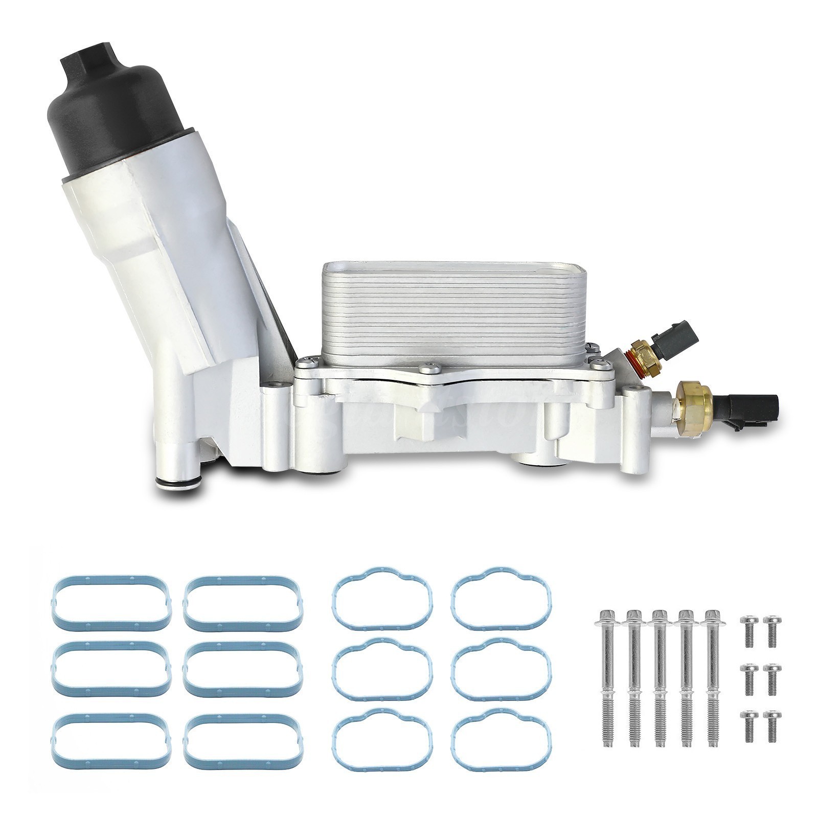 Aluminum Engine Oil Cooler Filter Housing Fit 11-16 Chrysler Dodge Jeep Ram 3.6L