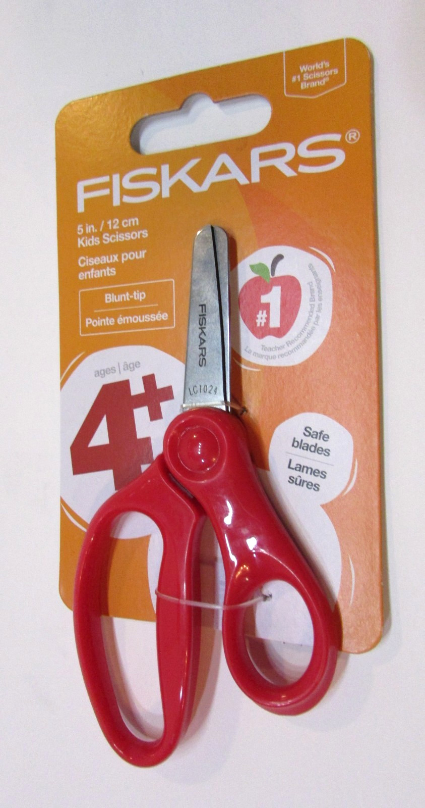 New 2022 Fiskars 5″ 12cm Kids Scissors w Red Handle Blunt Tip For age 4+ Safe