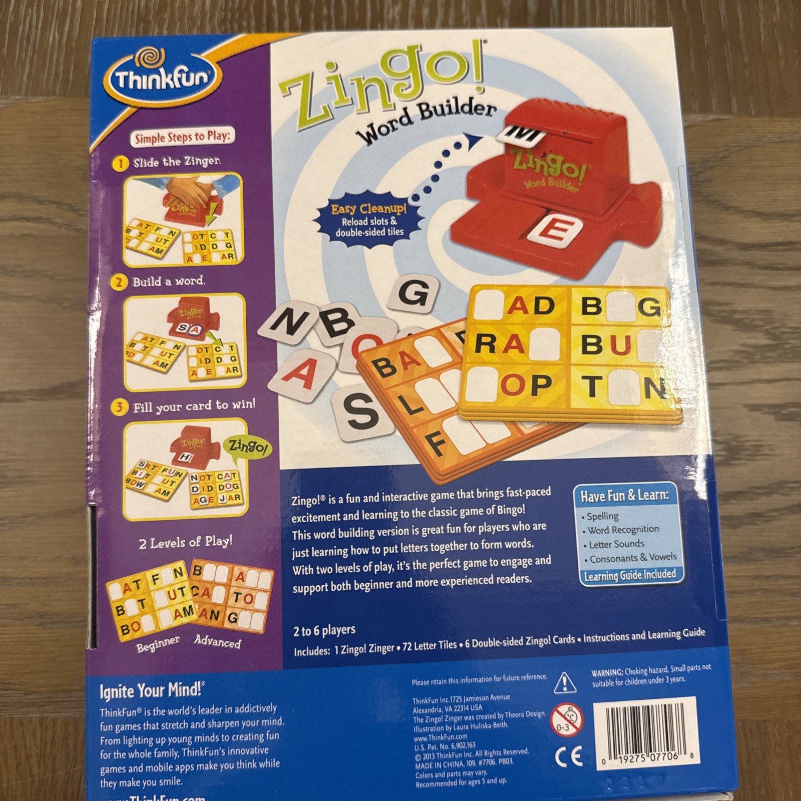 Thinkfun So go! Word Builder Reading And Spelling Game, Grades K-2 VERY GOOD
