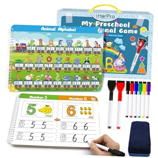 Handwriting Practice Book for kids, Toddlers Preschool Learning 40 Pages