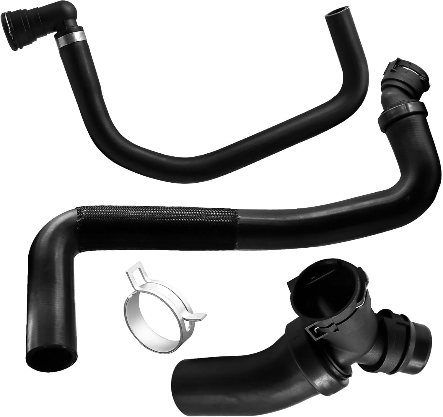 Upper Radiator Hose Y-Connector Lower Compatible with Ford F150 5.0L 2011 2012 2