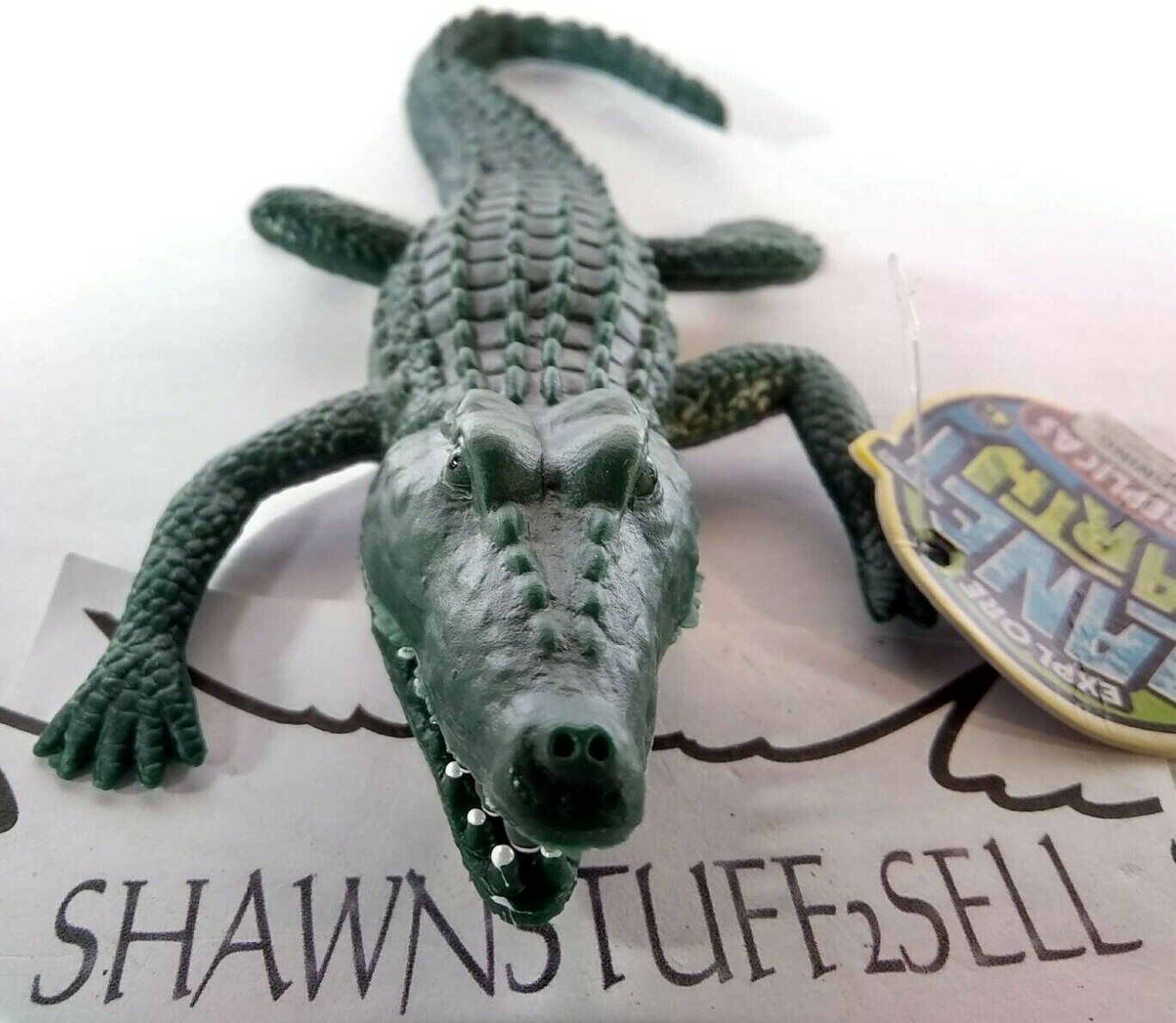 Crocodile Figure Ja-Ru Explore Planet Earth Animal Replicas PVC Toy Croc Green