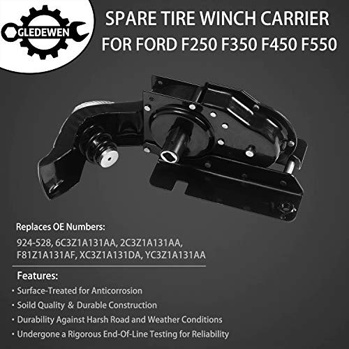 Spare Tire Hoist Spare Tire Winch Carrier | for 1999-2007 Ford F250 F350 Super
