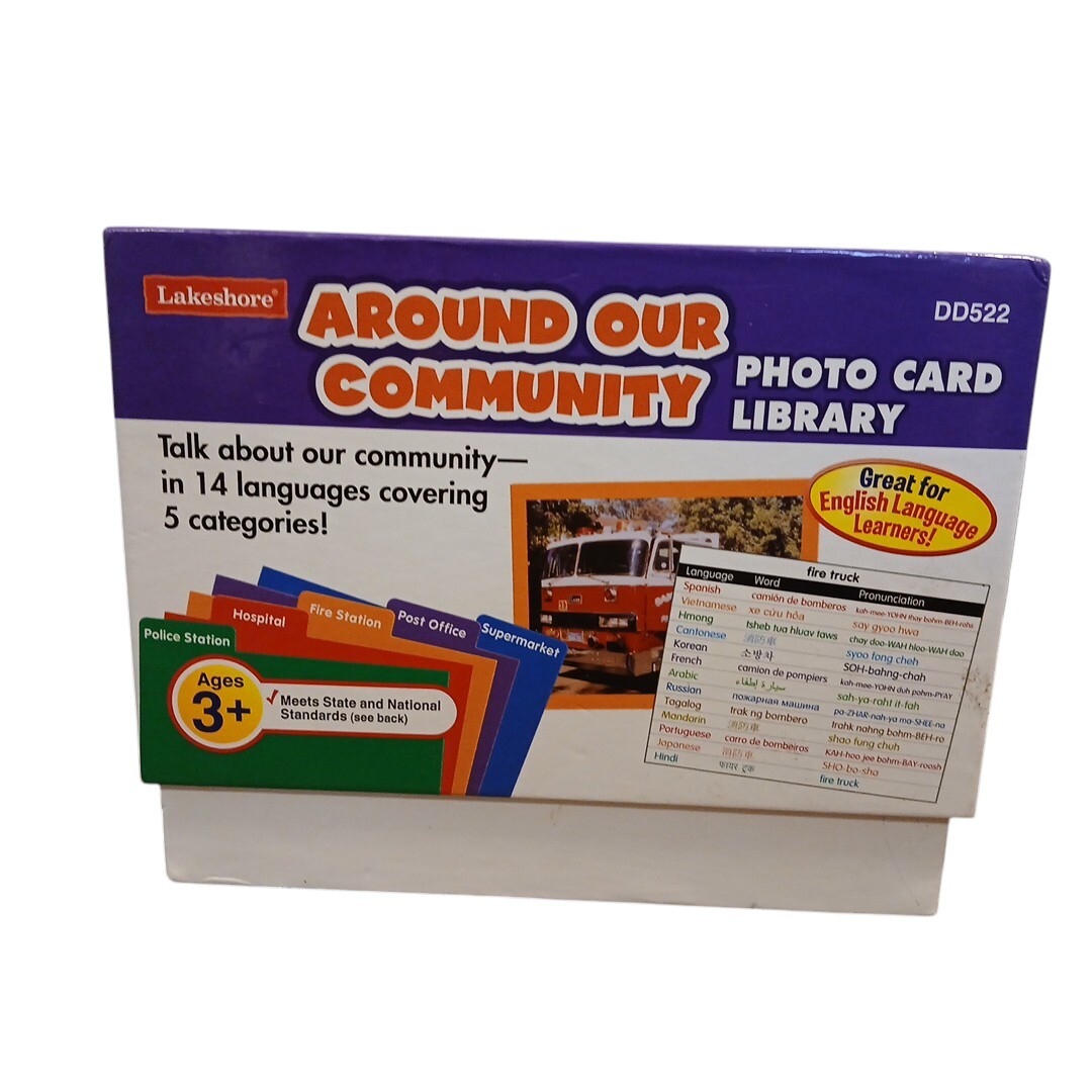Lakeshore Around Our Community Photo Card Library 14 Languages 5 Categories EUC