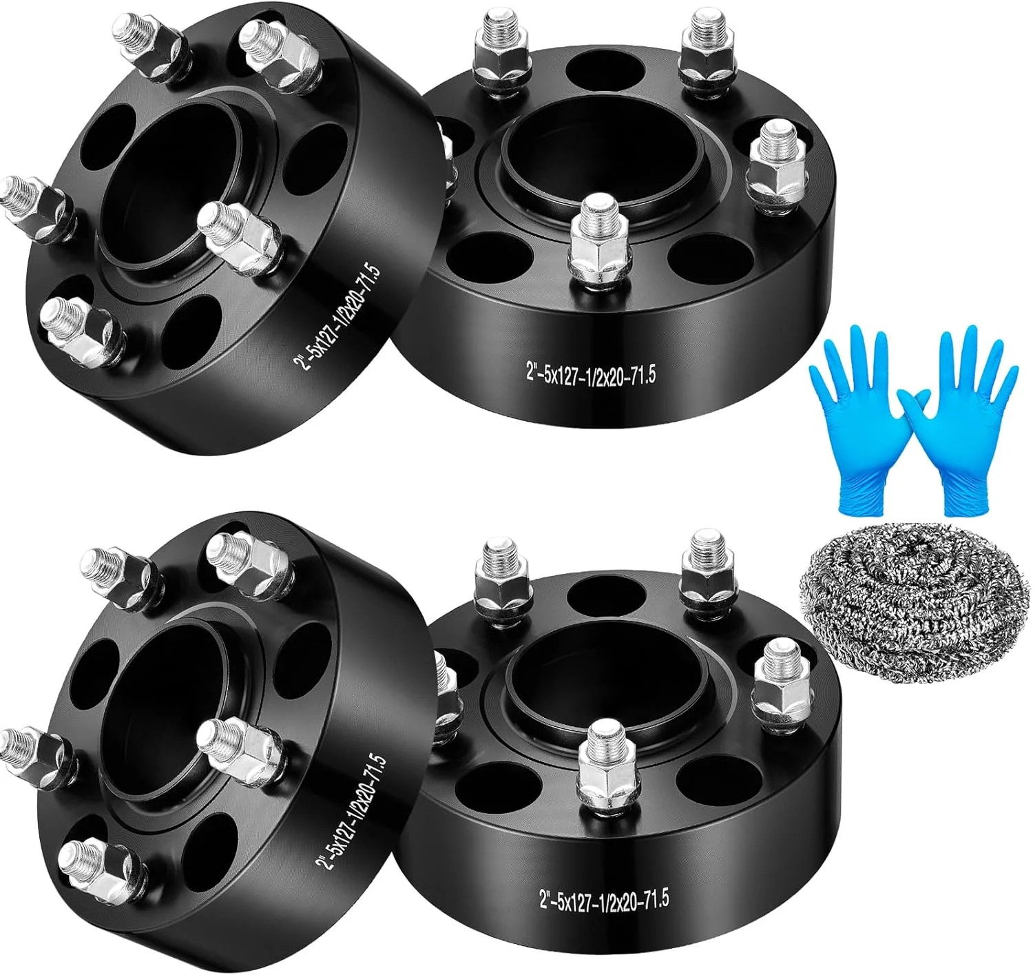 2″ 5x127mm Wheel Spacers Compatible with Jeep 07-17 Wrangler JK 2018, Commander