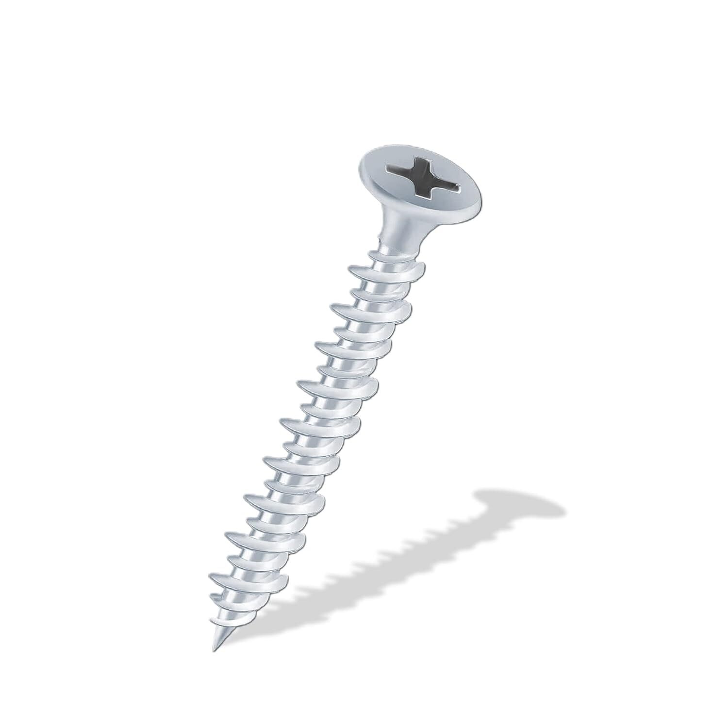Hession #8 x 1-1/2 Inch Silver Wood Screws Self Tapping Scrwes Bugle Head