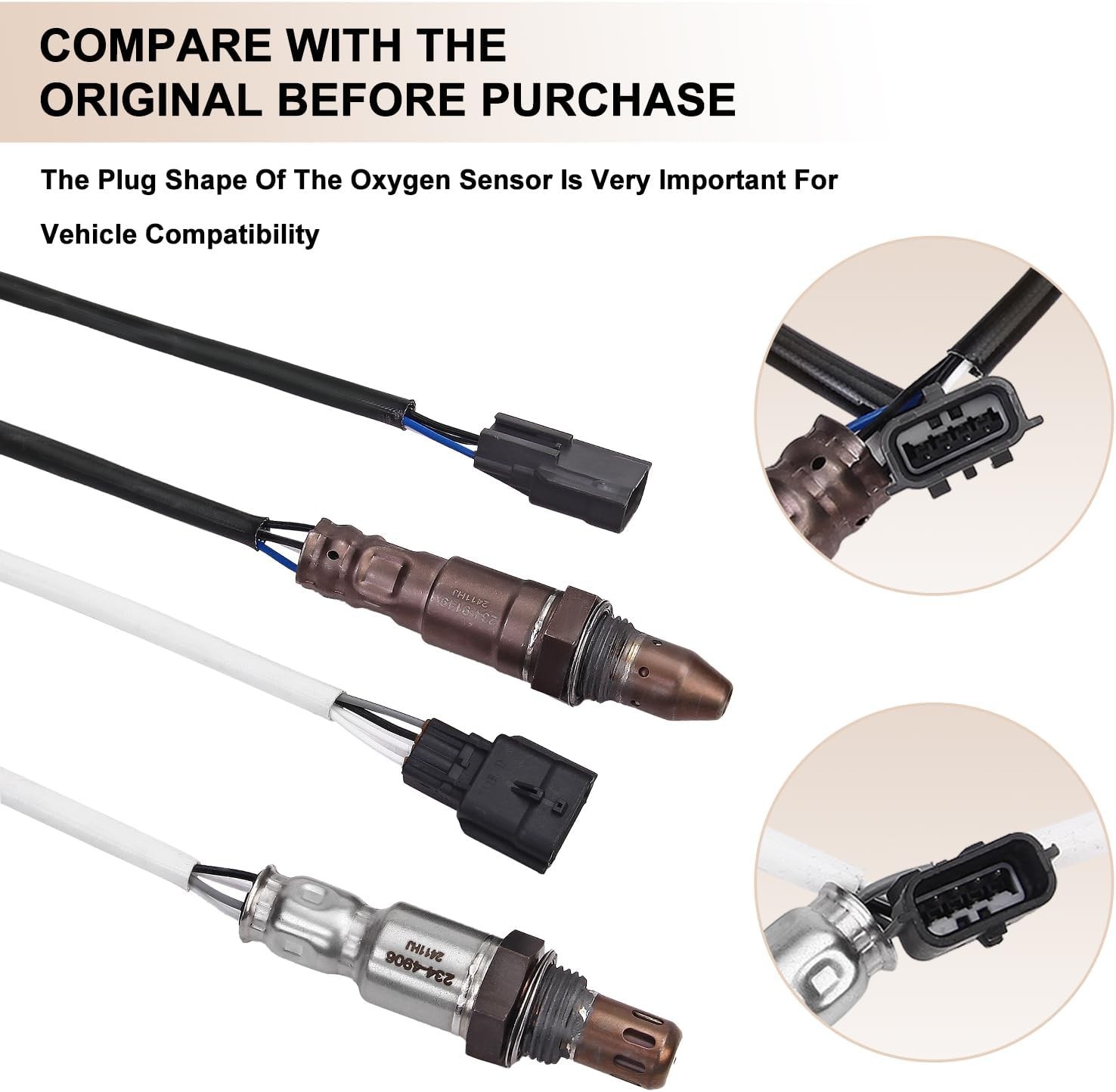 O2 Oxygen Sensor Upstream and Downstream for Nissan Rogue SL S SV 2014-2019, …