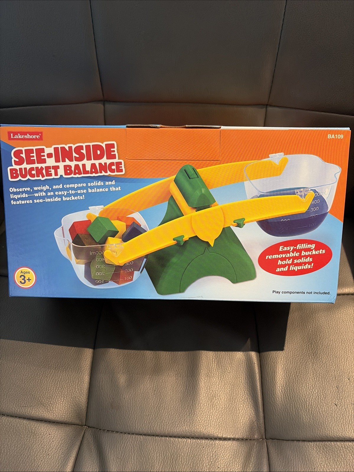 Lakeshore See-inside Bucket Balance Ages 3+ Science Weigh & Compare New Open Box