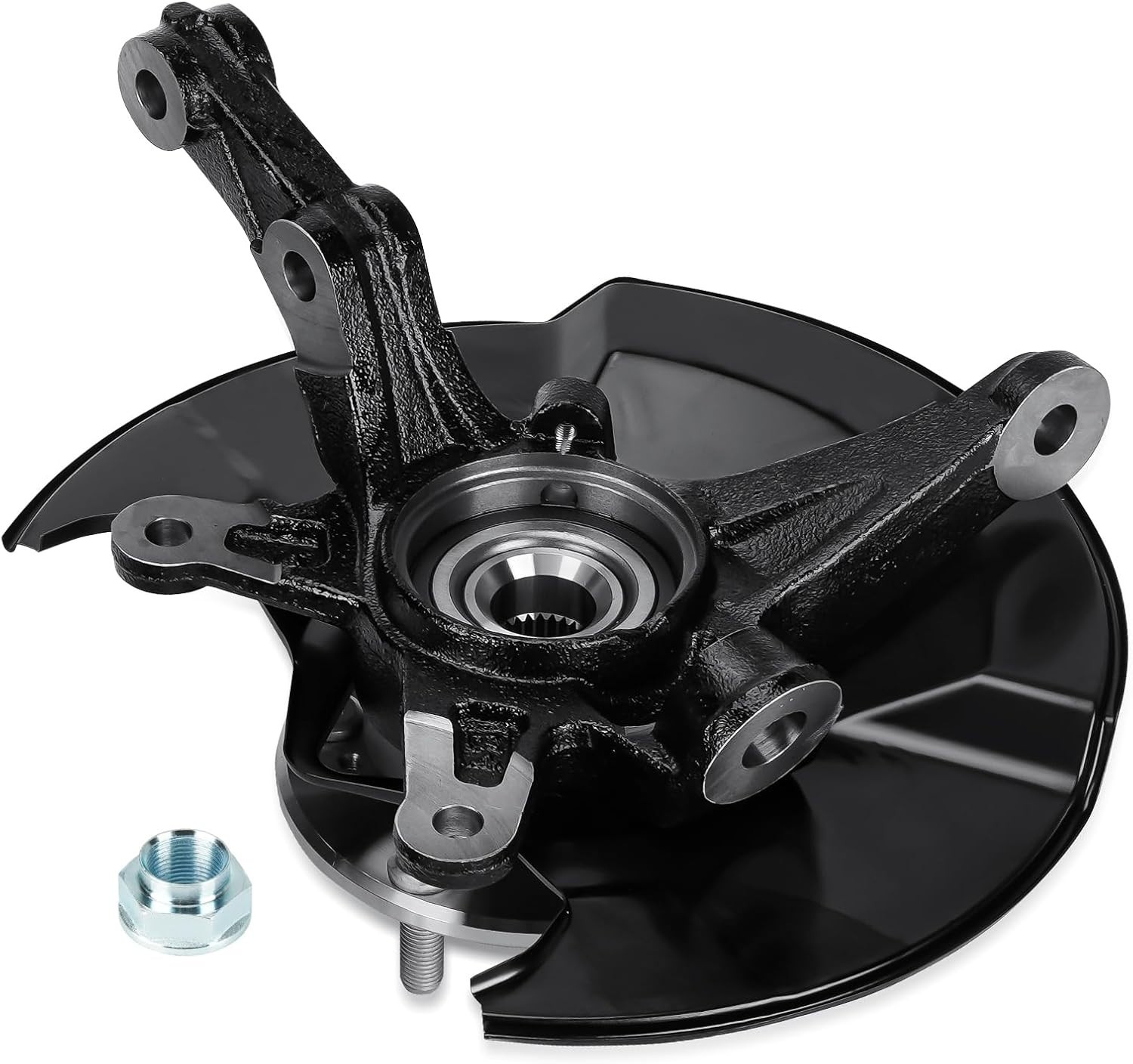 Front Right Side Steering Knuckle & Wheel Bearing Hub Assembly Compatible wit…