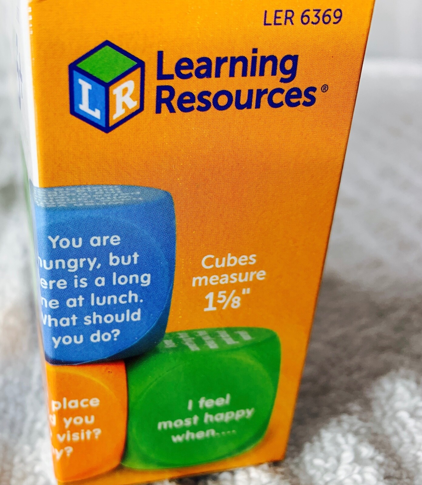Learning Resources Let’s Talk Cubes, Conversation Cubes, Social Skills, Feelings