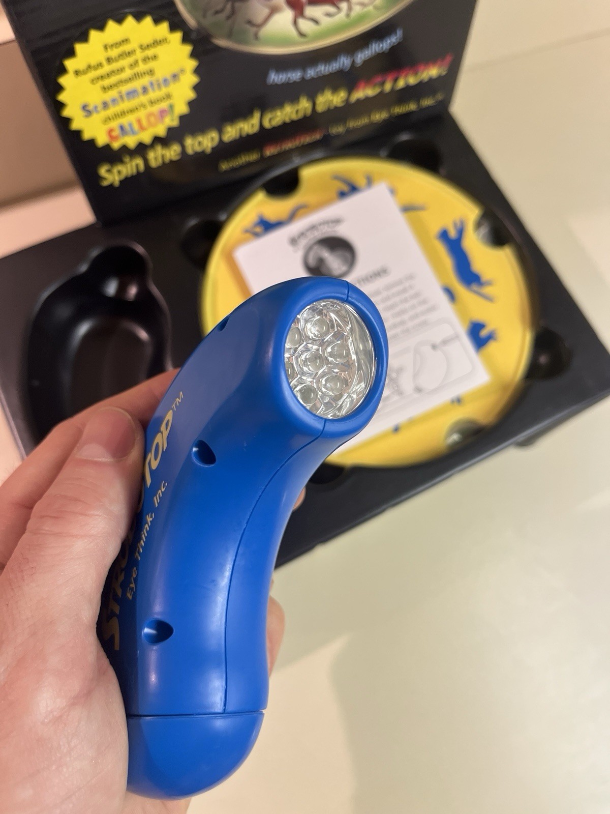 Open Box- Strobotop Lightphase Animator Sensory Toy Eye Think, Batteries, Tested