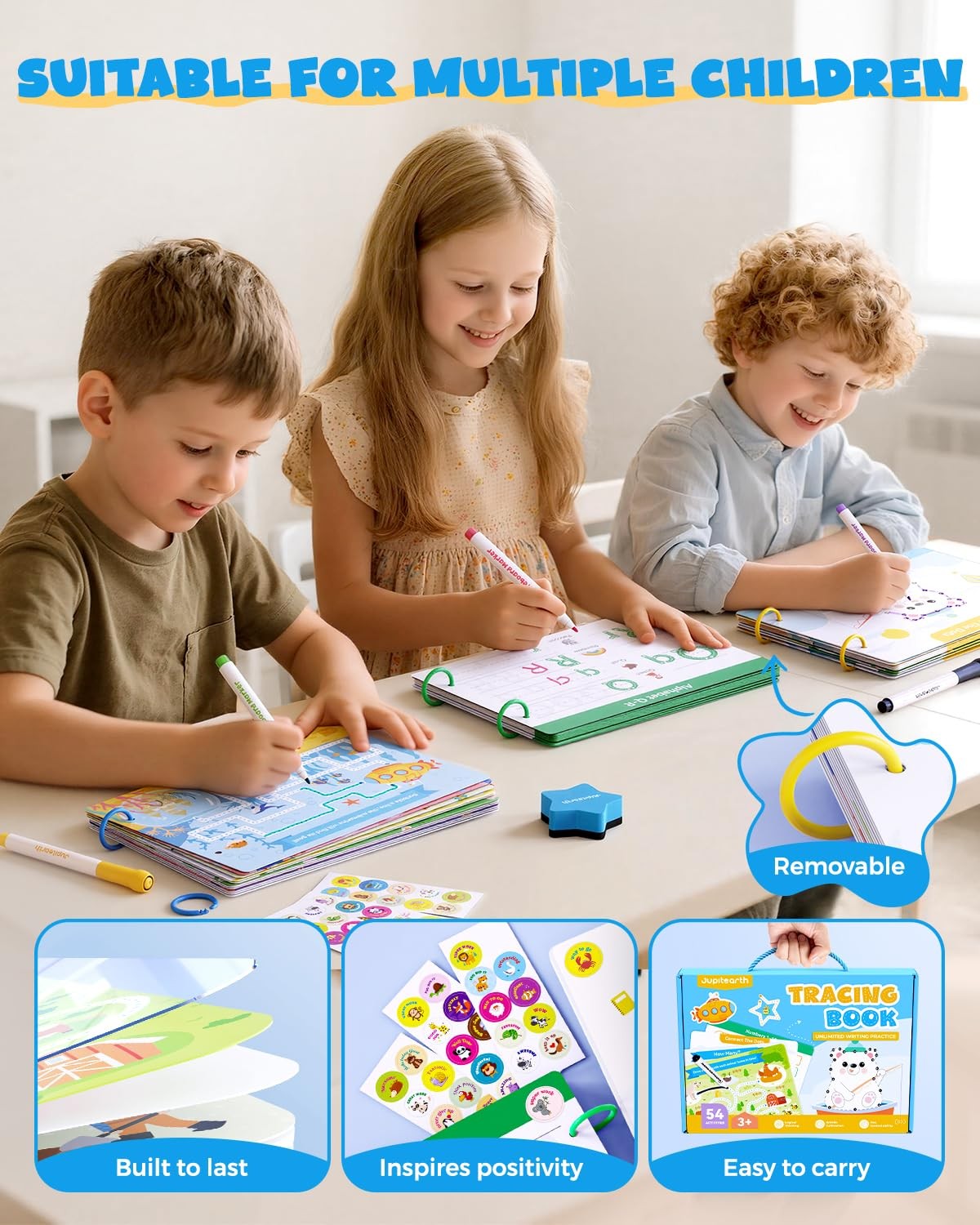 Preschool Learning Activities 54 Reusable Pages, Tracing Books for Kids Ages …