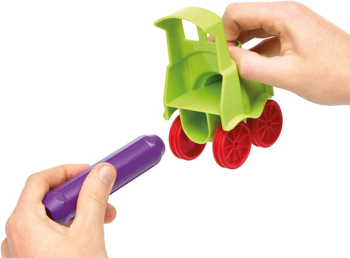 My First Animal Train STEM Magnetic Discovery Play Set with Moving Train and Sof