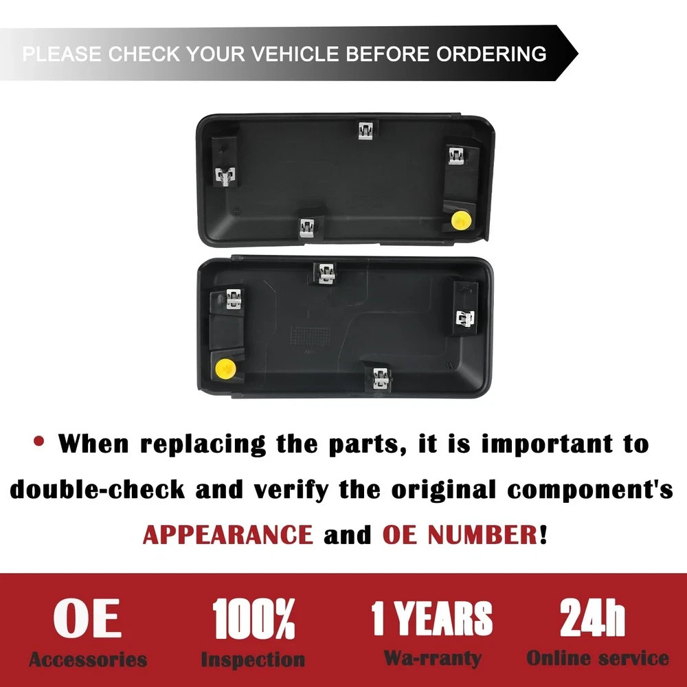 JL3Z-17E810-AB Front Lower Grille Trim 18-20 F-150 Pair