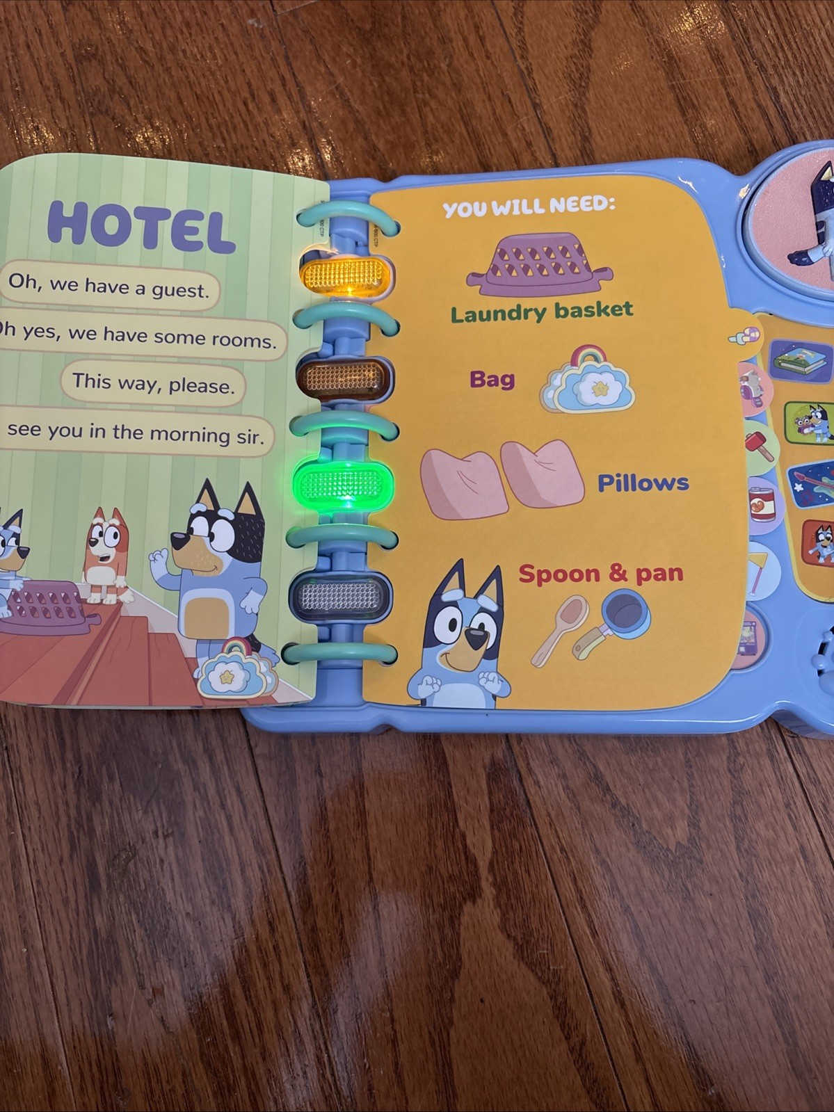 VTech Bluey’s Book of Games Interactive Pretend-Play Book for Preschoolers-works