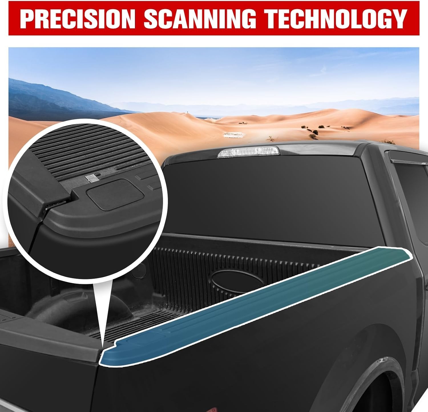 Side Bed Rail Caps 5.5′ Protector for Ford F150 2015-2020 Accessories, Combined