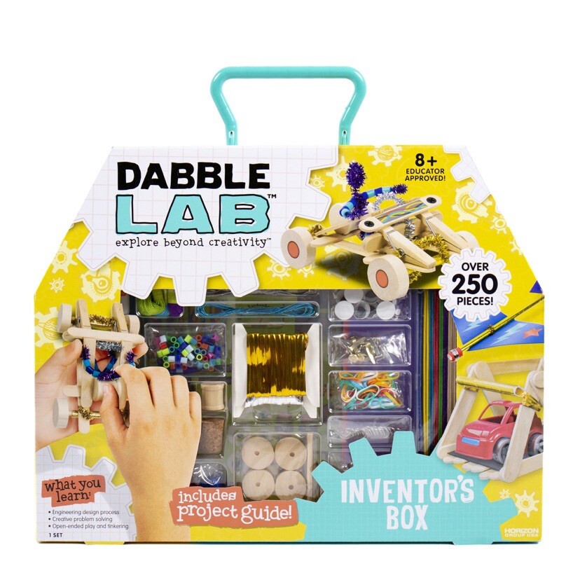 Dabble Lab Kids Inventors Box Fun Educational Crafts Ages 8 + 250 Pieces New