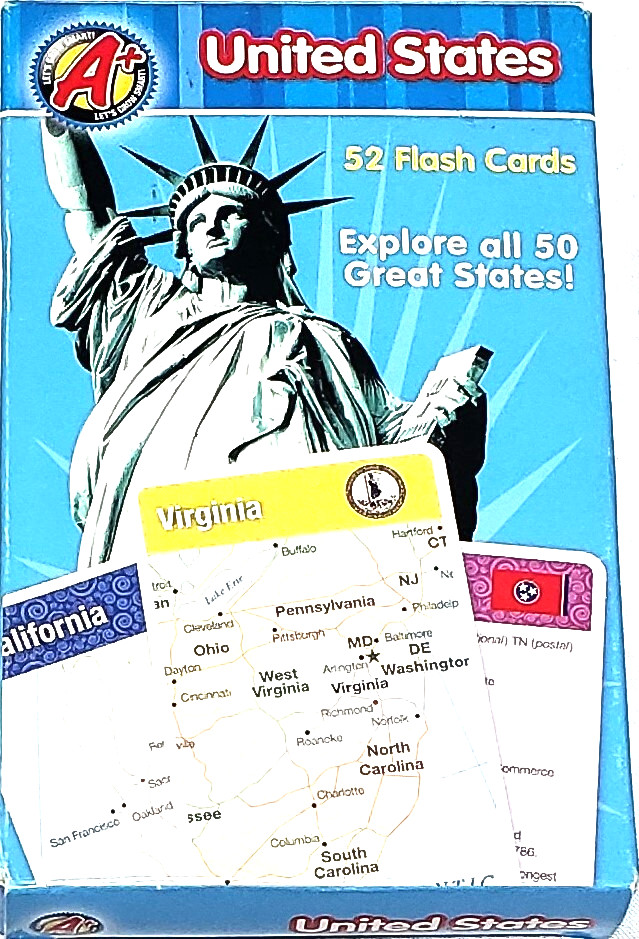 A+ Flash Cards by Creative Edge – Explore United States
