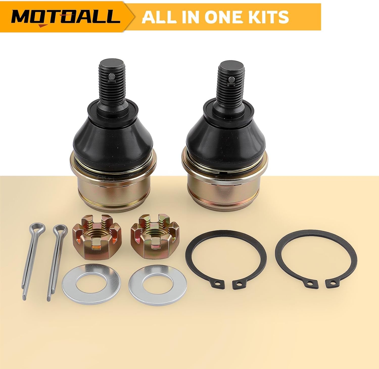 MOTOALL Upper/Lower Ball Joint kit Compatible for Honda TRX 420/450 pack of 2