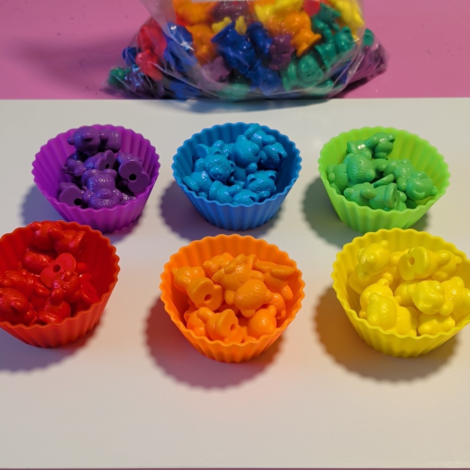 Bear Math Counters Color Sorting and Counting Activity Set – Size Sorting also!