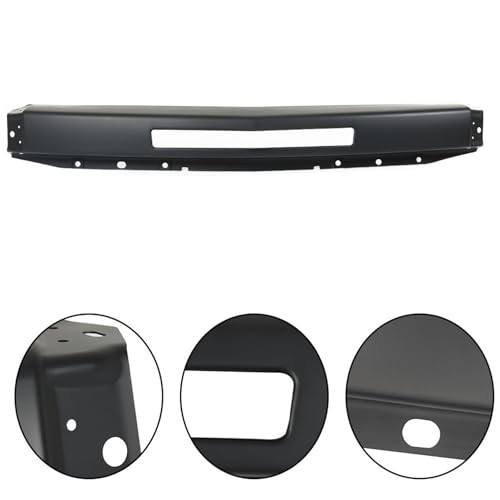 Black Front Bumper Face Bar Primed Replacement for Silverado 1500 2500 3500