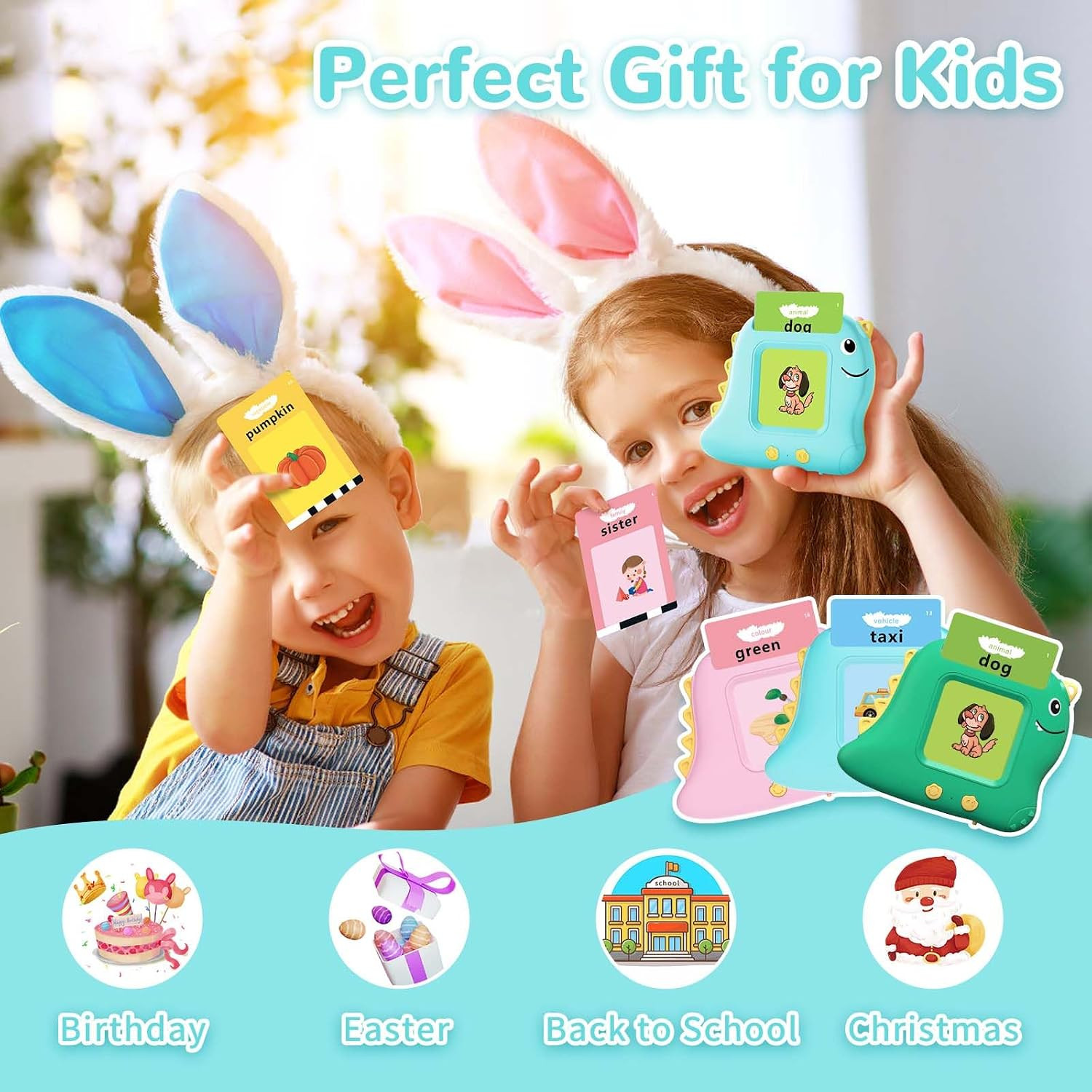 Interactive Flash Cards for Toddlers, Educational Autism Sensory Learning Toys