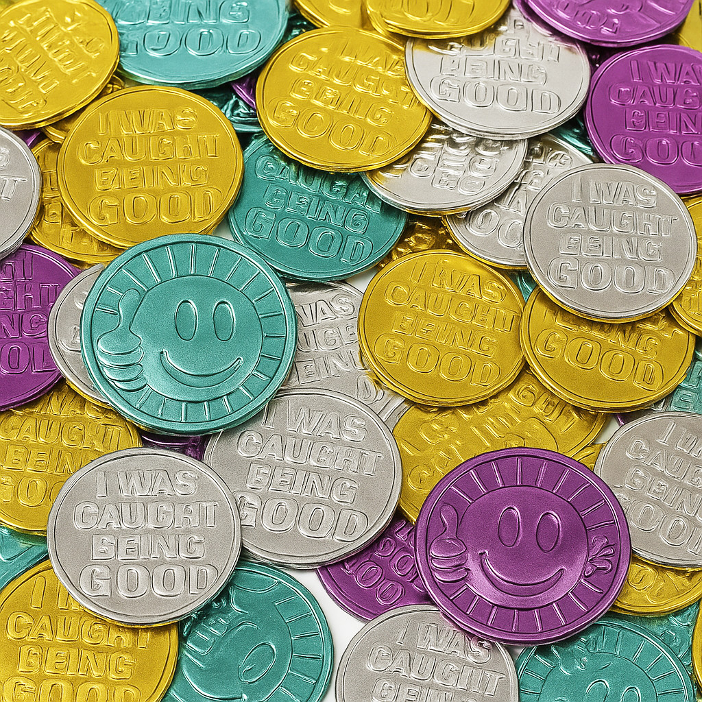 🏆 144 Caught Being Good Coins – Fun School Rewards & Positive Reinforcement