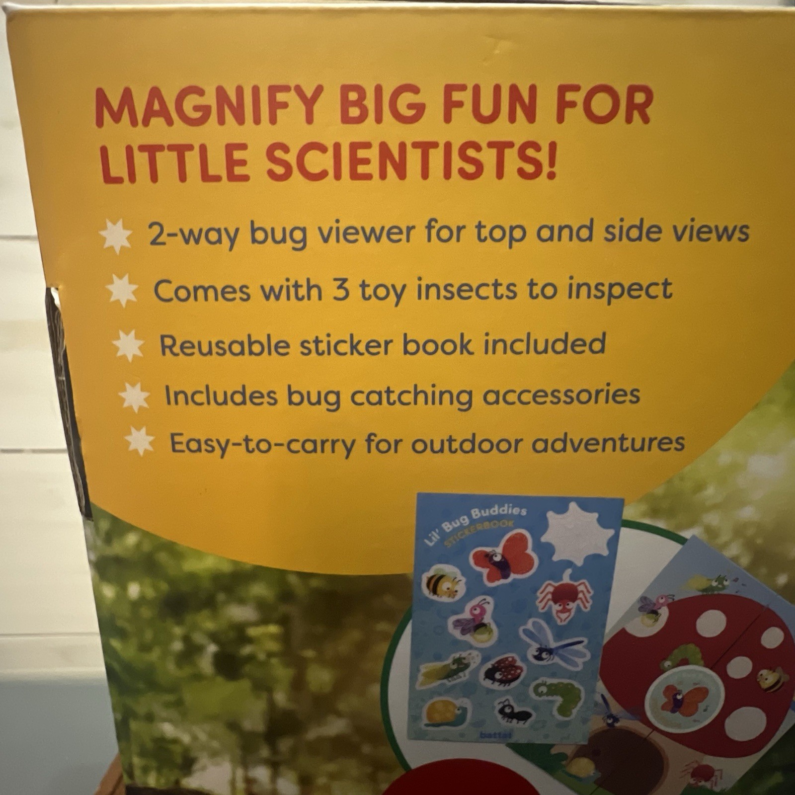 BATTAR Insect inspector Preschool Age- Includes 3Bugs Net Tongs & Inspector-GIFT