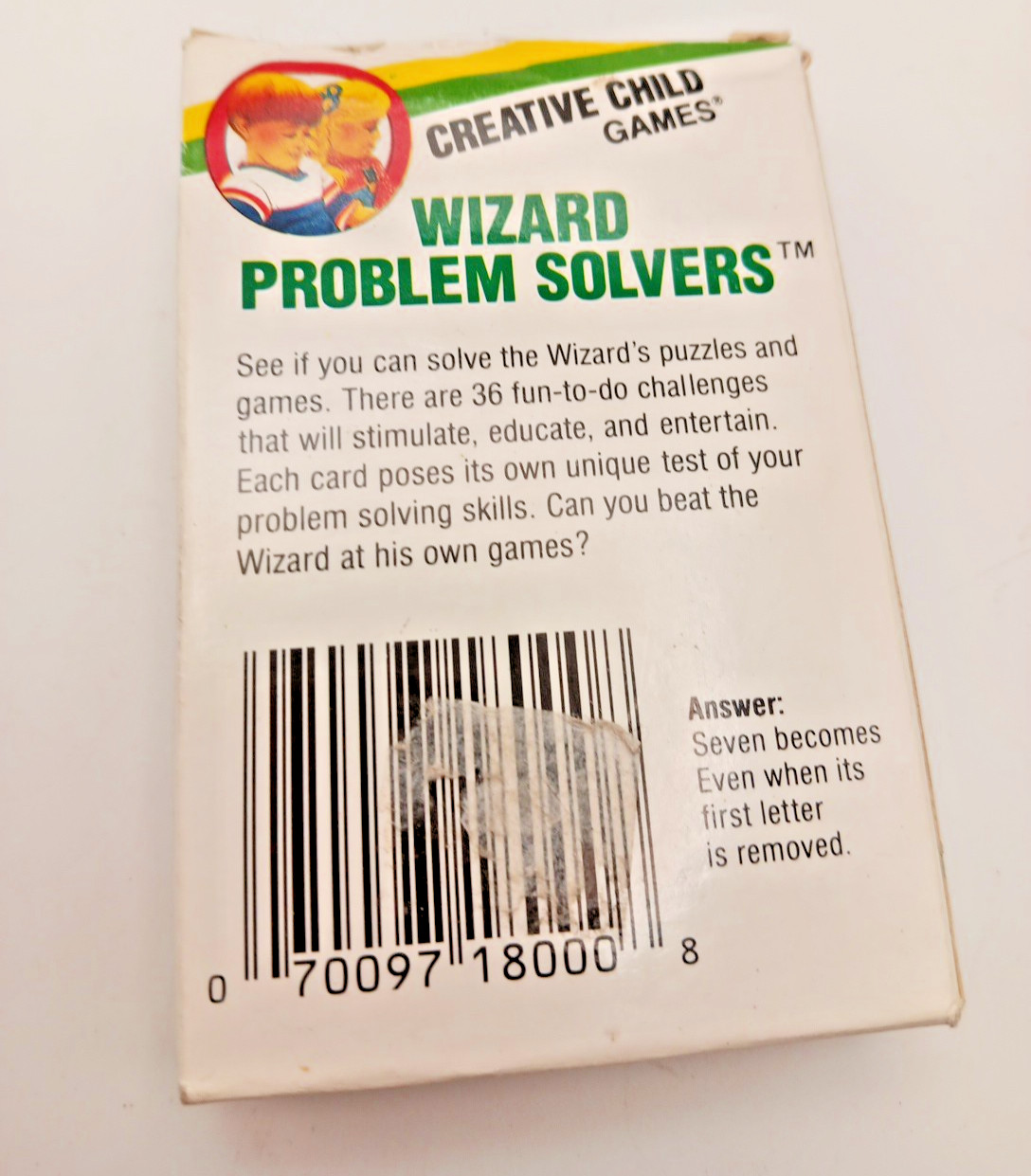 Creative Child Games Wizard Problem Solvers Complete Set of Cards Vintage