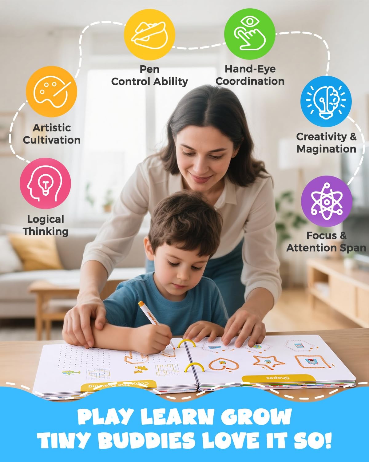 Preschool Learning Activities 54 Reusable Pages, Tracing Books for Kids Ages …