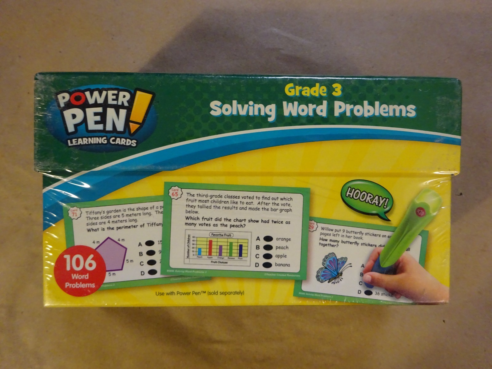 Power Pen Learning Cards Teacher Created Resources Grade 3 Solving Word Problems