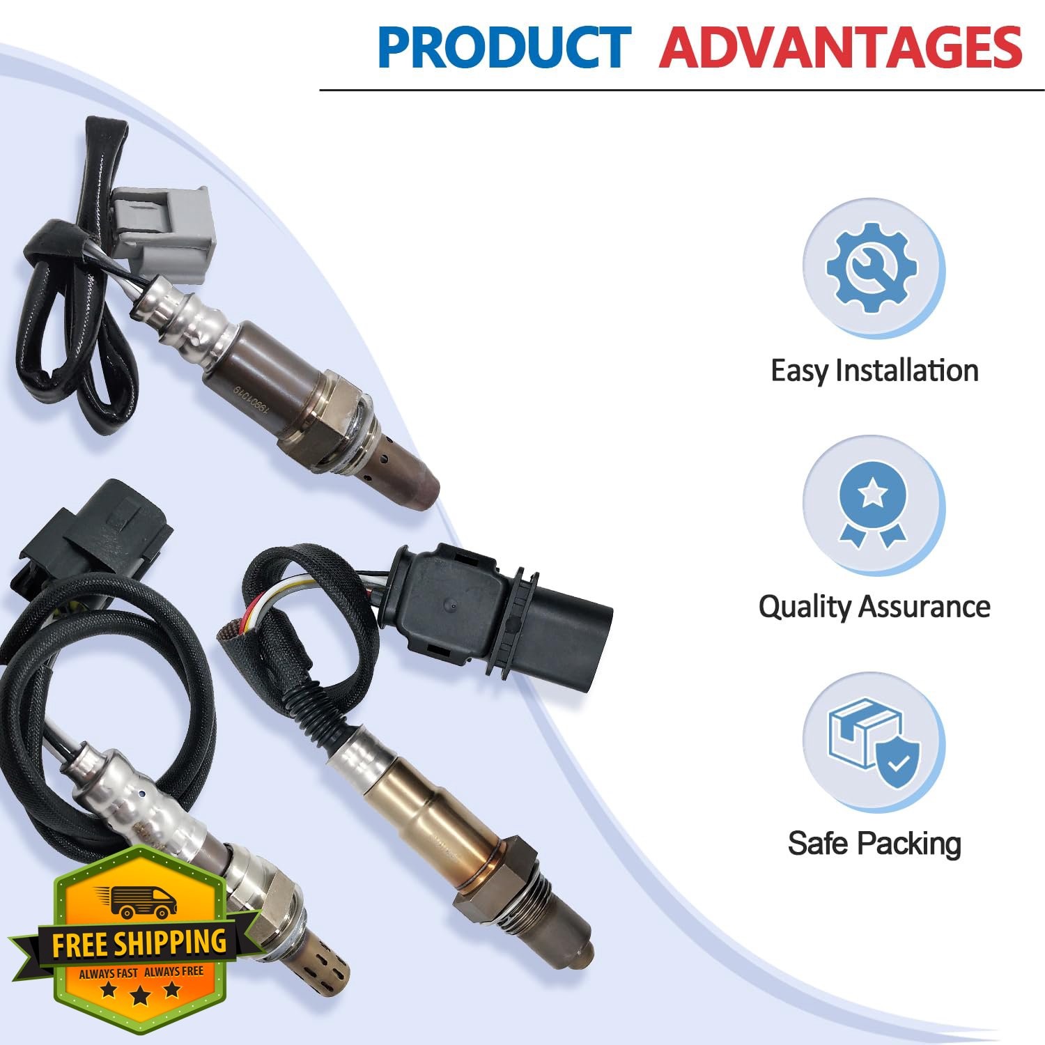 Maxfavor 2Pcs Oxygen Sensor 1.7L Civic 2001-2005 Upstream Downstream