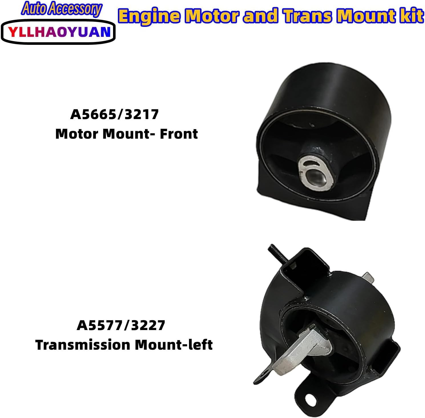 Complete Engine Motor Mount Set of 4 Compatible with 2011-2017 Grand Caravan 3.6