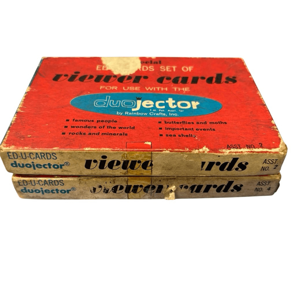 2 Duojector Ed-U-Cards Sets Of Viewer Cards *Read*