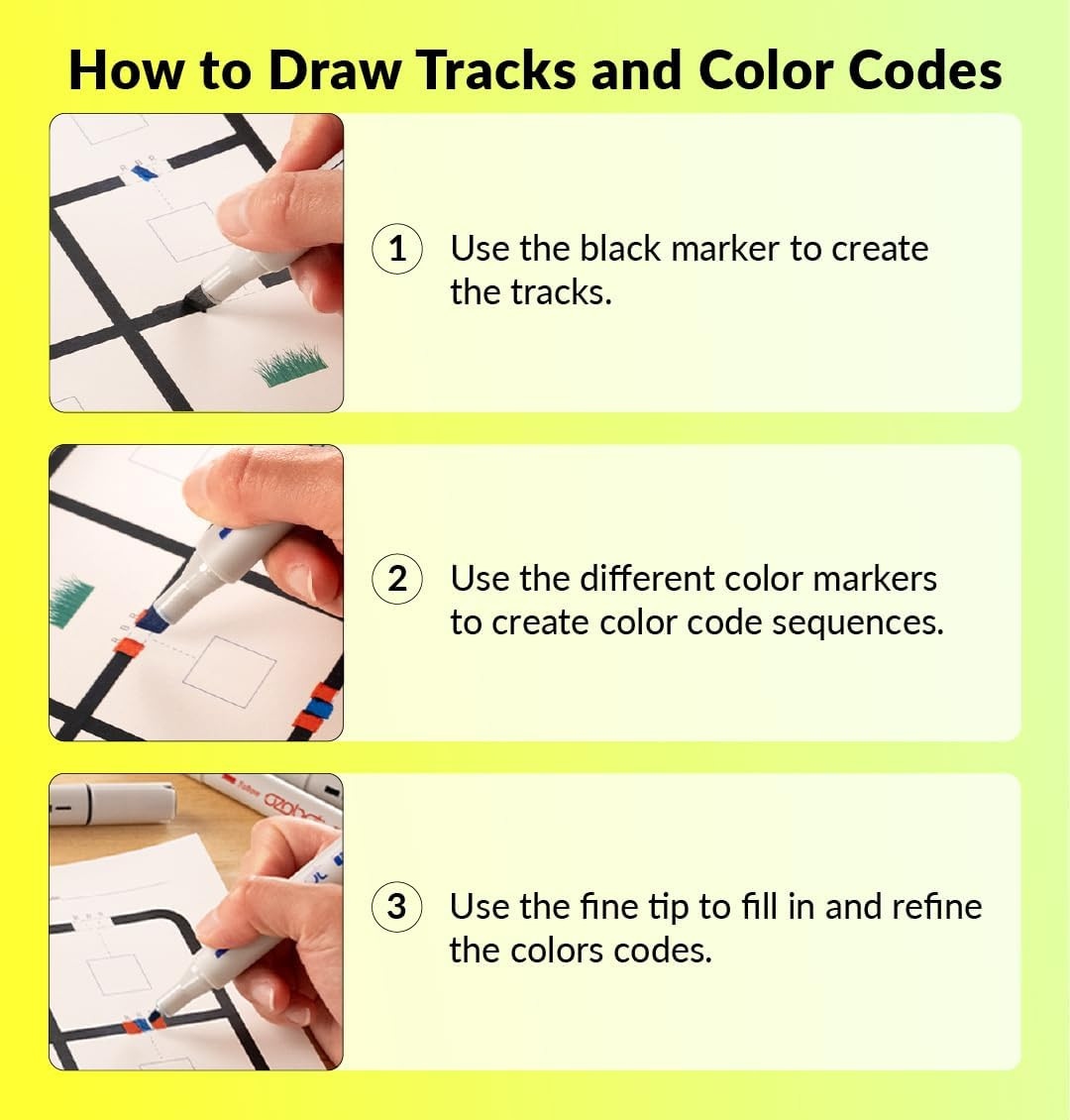 Color Coding Markers, Color Variety for Creative STEM Education, Classroom & Hom