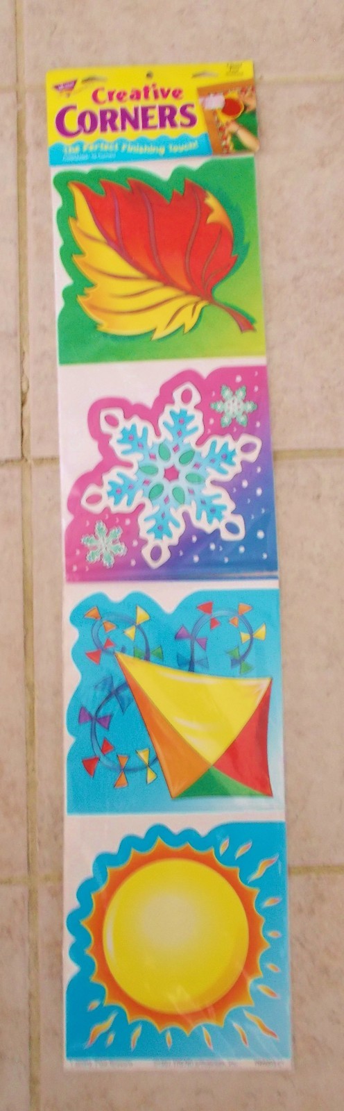 TREND CREATIVE DISPLAYS CORNERS FOUR SEASONS BULLETIN BOARD NIP