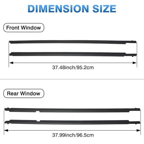 TOP-MAX WeatherStrip Window Molding Trim Seal Belt Replacement for Toyota
