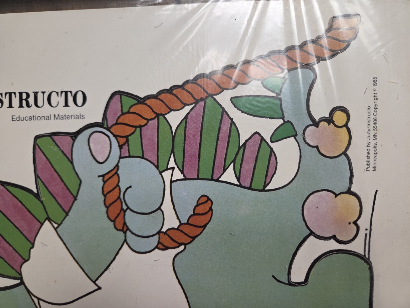 Vintage 1985 ABC Dinosaur Train Alphabet Wall Chart By Judy/Instructo
